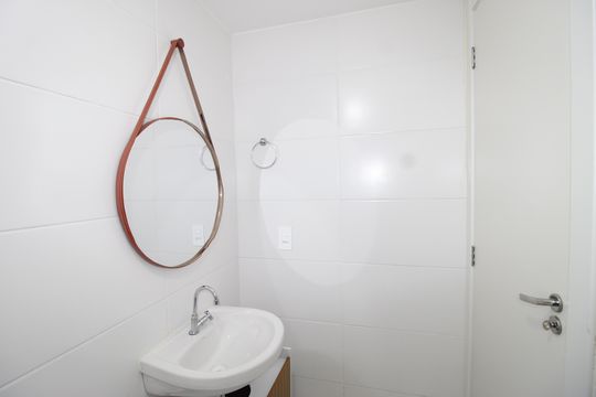 Banheiro da Suíte de apartamento para alugar com 1 quarto, 25m² em Itaquera, São Paulo