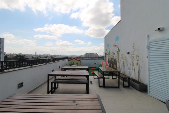 Área comum de apartamento para alugar com 1 quarto, 25m² em Itaquera, São Paulo