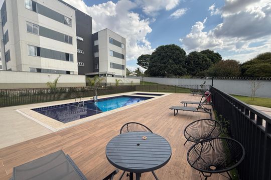 Área comum - Piscina de apartamento para alugar com 2 quartos, 45m² em Colonial, Contagem