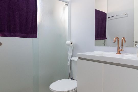 Banheiro 1 de casa para alugar com 3 quartos, 200m² em Jardim das Vertentes, São Paulo