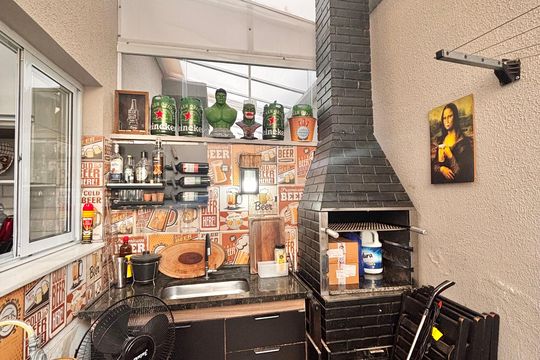 Churrasqueira de casa de condomínio à venda com 2 quartos, 70m² em Chácaras São Luís, Barueri