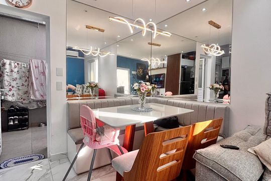 Sala de Jantar de casa de condomínio à venda com 2 quartos, 70m² em Chácaras São Luís, Barueri