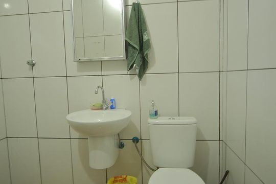 Banheiro de serviço de casa para alugar com 2 quartos, 97m² em Centro, São Bernardo do Campo