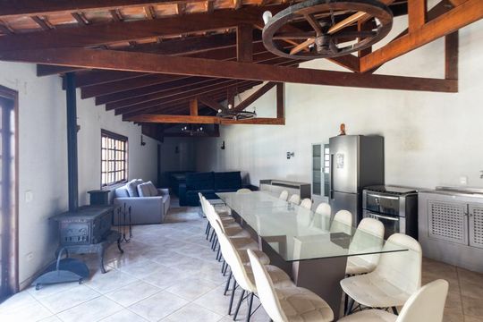 Área comum - Churrasqueira de casa à venda com 3 quartos, 163m² em Cidade Industrial de Curitiba, Curitiba