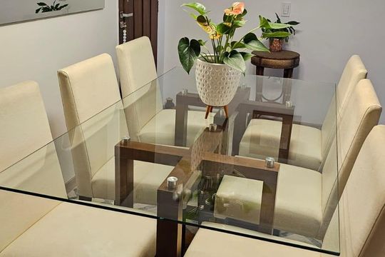 Sala de Jantar de apartamento à venda com 2 quartos, 75m² em Jardim Santa Genebra, Campinas