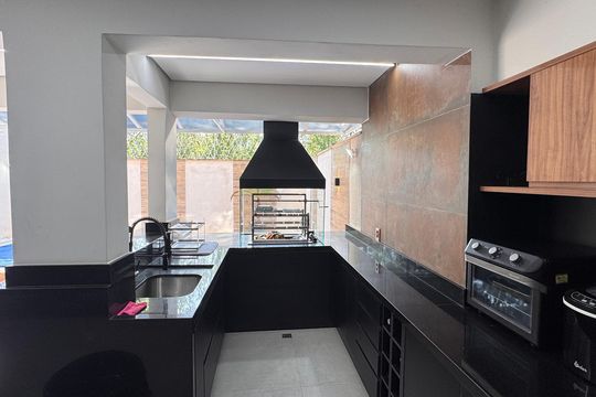 Área gourmet de casa de condomínio para alugar com 3 quartos, 400m² em Jardim da Gloria, Cotia