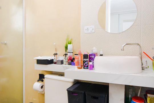 Banheiro da Suíte de apartamento à venda com 2 quartos, 62m² em Jardim Presidente Dutra, Guarulhos