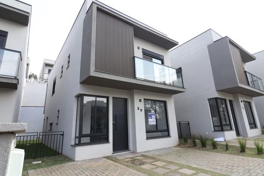 Fachada de casa de condomínio para alugar com 3 quartos, 137m² em Mirante Estrelas, Vinhedo
