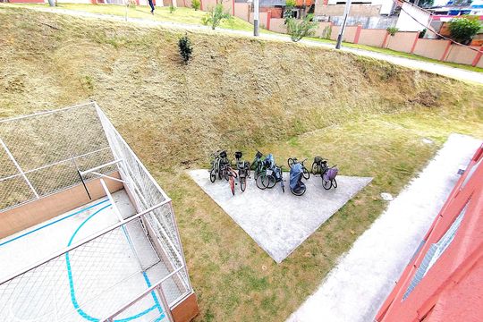 Área externa de apartamento para alugar com 2 quartos, 45m² em Santa Amélia, Belford Roxo