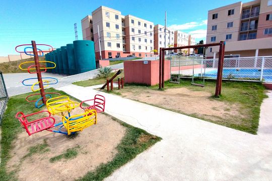 Área externa de apartamento para alugar com 2 quartos, 45m² em Santa Amélia, Belford Roxo