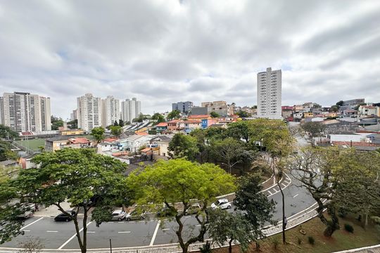 Vista da Sala de apartamento para alugar com 2 quartos, 64m² em Baeta Neves, São Bernardo do Campo