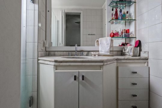 Banheiro da Suíte de apartamento à venda com 3 quartos, 76m² em Freguesia do Ó, São Paulo