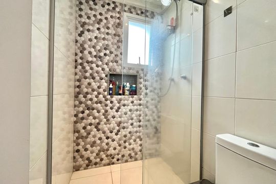 Banheiro da Suíte de apartamento à venda com 2 quartos, 55m² em Vila da Saúde, São Paulo