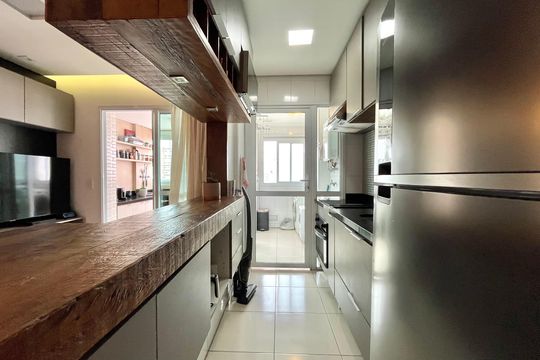 Cozinha de apartamento à venda com 2 quartos, 55m² em Vila da Saúde, São Paulo