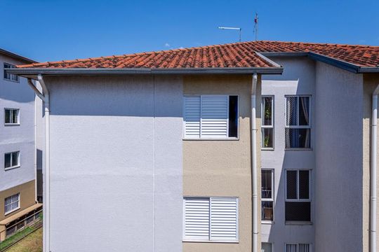 Vista Quarto 1 de apartamento para alugar com 2 quartos, 47m² em Balneario Salto Grande, Americana