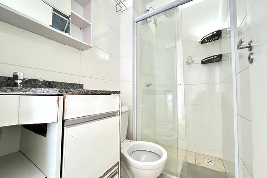 Banheiro de apartamento para alugar com 2 quartos, 45m² em Aeroporto, Juiz de Fora