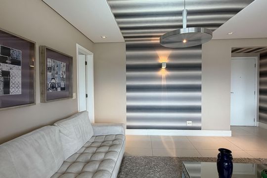 Sala de apartamento para alugar com 2 quartos, 131m² em Gonzaga, Santos