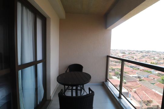 Varanda  de apartamento para alugar com 1 quarto, 35m² em Santa Luzia, Ribeirão Preto