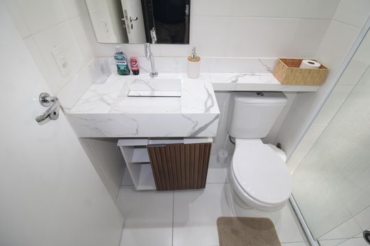 Banheiro de apartamento para alugar com 1 quarto, 31m² em Casa Verde, São Paulo