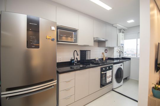 Cozinha de apartamento para alugar com 2 quartos, 40m² em Vila Guilherme, São Paulo