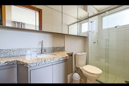 Banheiro de kitnet/studio para alugar com 1 quarto, 35m² em Nova Aliança, Ribeirão Preto