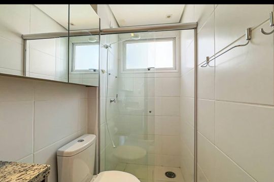 Banheiro de kitnet/studio para alugar com 1 quarto, 35m² em Nova Aliança, Ribeirão Preto