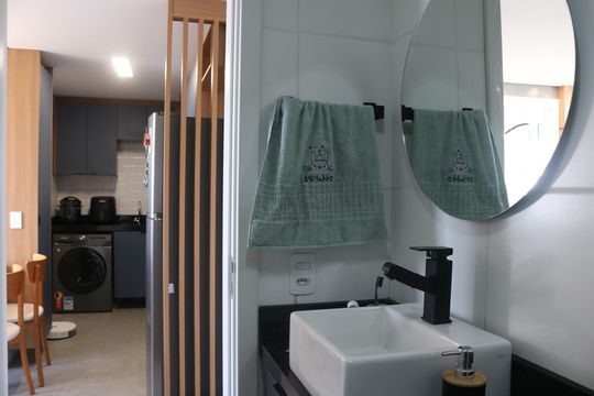 Banheiro de apartamento para alugar com 2 quartos, 34m² em Água Branca, São Paulo