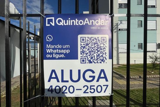 Placa Instalada em 22/09/2026 - Cod.ZHXM-24 de apartamento para alugar com 2 quartos, 74m² em Campina, São Leopoldo