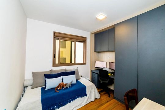 Quarto 3 de apartamento à venda com 3 quartos, 84m² em Sion, Belo Horizonte