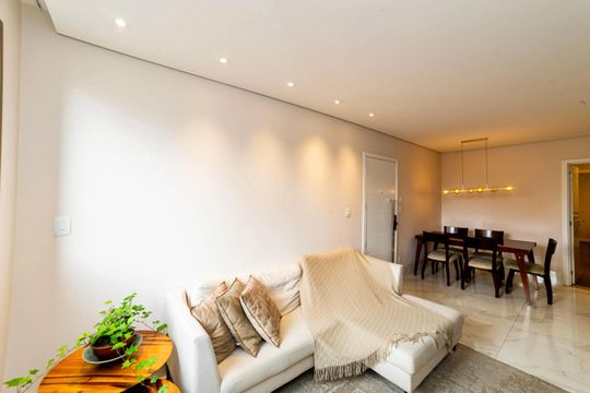 Sala de apartamento à venda com 3 quartos, 84m² em Sion, Belo Horizonte