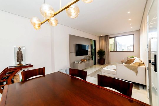 Sala de apartamento à venda com 3 quartos, 84m² em Sion, Belo Horizonte