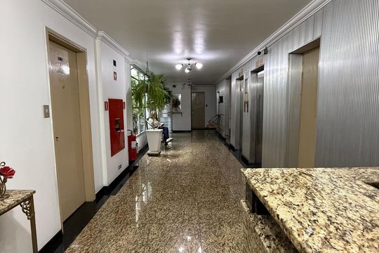 Área externa de kitnet/studio para alugar com 1 quarto, 27m² em Vila Buarque, São Paulo