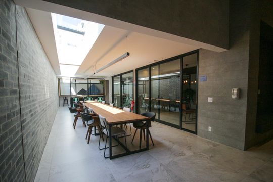 Área comum de kitnet/studio para alugar com 1 quarto, 42m² em Vila Dom Pedro I, São Paulo