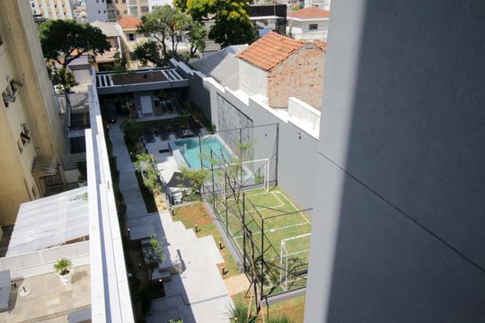 Área comum de kitnet/studio para alugar com 1 quarto, 42m² em Vila Dom Pedro I, São Paulo