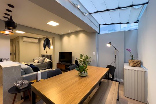 Varanda de kitnet/studio à venda com 1 quarto, 42m² em Vila Dom Pedro I, São Paulo