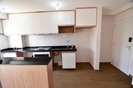 Cozinha de apartamento para alugar com 2 quartos, 49m² em Jardim Ipaussurama, Campinas