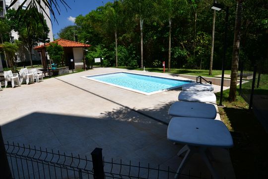 Área comum - Piscina de apartamento para alugar com 2 quartos, 49m² em Jardim Ipaussurama, Campinas