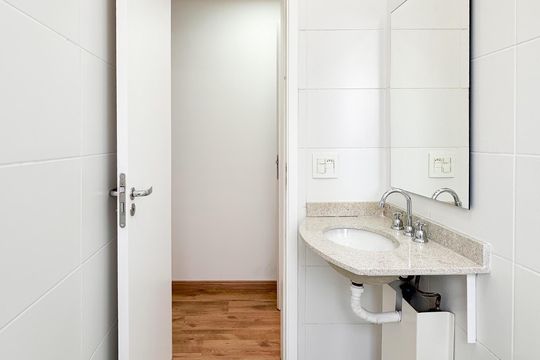 Banheiro da Suíte de apartamento para alugar com 2 quartos, 69m² em Centro, São Bernardo do Campo