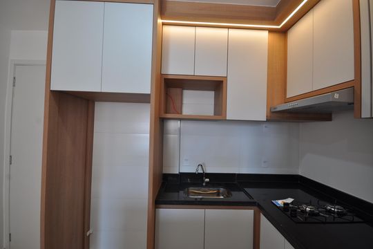 Cozinha de apartamento para alugar com 1 quarto, 27m² em Vila Mazzei, São Paulo