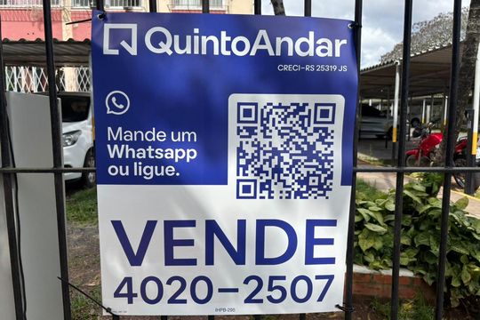 Plaquinha Instalada código IHPB-295 de apartamento à venda com 2 quartos, 54m² em Humaitá, Porto Alegre