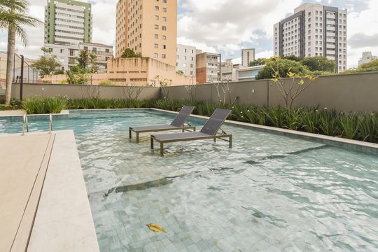 Área comum - Piscina de kitnet/studio à venda com 1 quarto, 35m² em Chácara Inglesa, São Paulo