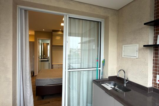 Varanda gourmet de apartamento para alugar com 1 quarto, 36m² em Rudge Ramos, São Bernardo do Campo