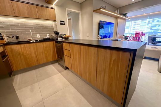 Cozinha de apartamento para alugar com 3 quartos, 103m² em Vila Cruzeiro, São Paulo