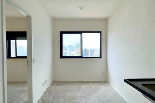 Cozinha de kitnet/studio à venda com 1 quarto, 24m² em Pinheiros, São Paulo