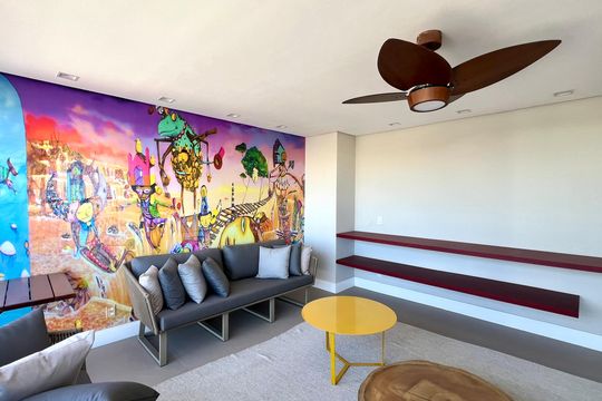 Área comum de kitnet/studio à venda com 1 quarto, 24m² em Pinheiros, São Paulo