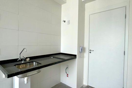 Cozinha de kitnet/studio à venda com 1 quarto, 24m² em Pinheiros, São Paulo