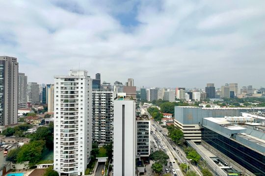 Vista da Sala de kitnet/studio à venda com 1 quarto, 24m² em Pinheiros, São Paulo