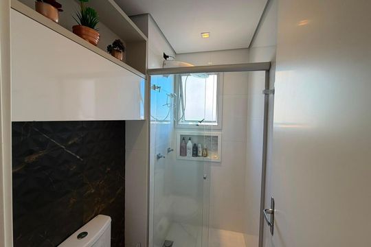 banheiro 1 de apartamento à venda com 3 quartos, 110m² em Jk, Contagem