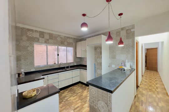 Cozinha de casa para alugar com 2 quartos, 98m² em Jardim Sao Domingos, Guarulhos