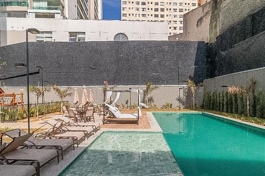 Área comum - Piscina de apartamento à venda com 2 quartos, 42m² em Barra Funda, São Paulo